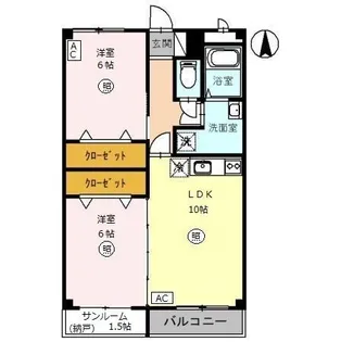 フローラSATI【1階】の間取り