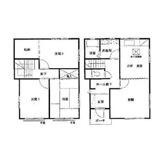 神奈川県横浜市神奈川区三ツ沢南町【一戸建】の間取り