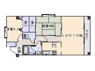グランディオス京都東【4階】の間取り