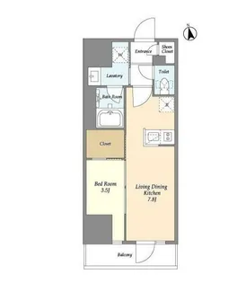 グランカーサ船堀I【9階】の間取り