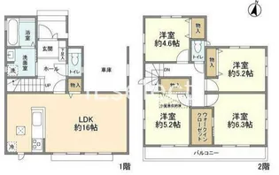 千葉県千葉市中央区旭町【一戸建】の間取り