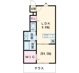 ヒッポ東門【1階】の間取り