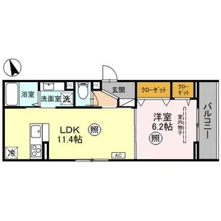 Noble Villa土呂町【2階】の間取り