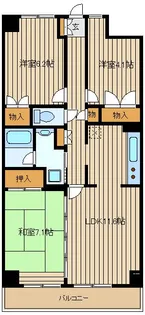 東京都練馬区東大泉6【マンション】の間取り