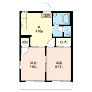 タウニー秀 A【1階】の間取り