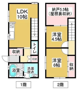 岡山県岡山市北区伊島町2【一戸建】の間取り