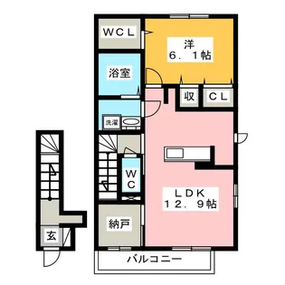 プリート プロスペラーレ【2階】の間取り