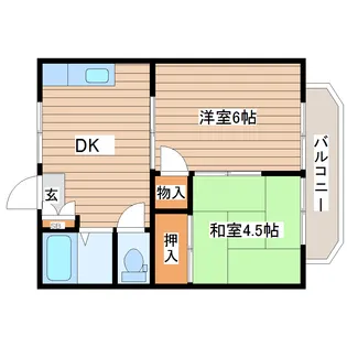 メゾン14-20【2階】の間取り