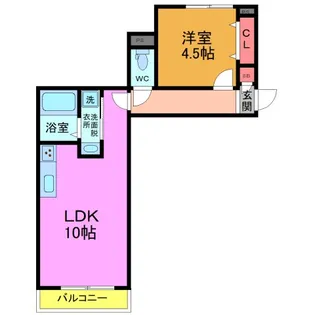 アメニティMII【1階】の間取り