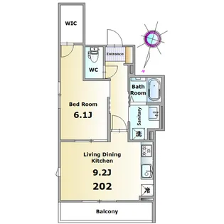 リラフォート西千葉【2階】の間取り