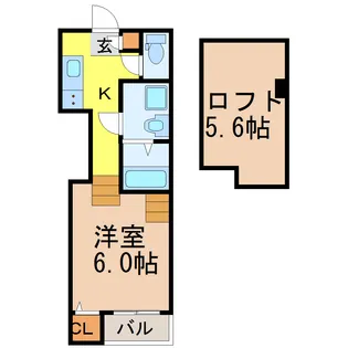 スリジェ桜山【2階】の間取り