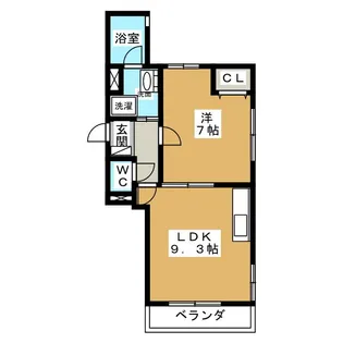 CASA NISHIKAWA【2階】の間取り