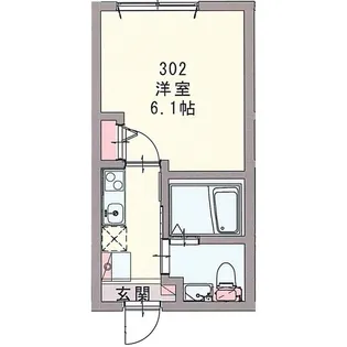 レジディス横浜南【3階】の間取り