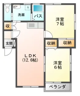 オーパス ツー【2階】の間取り