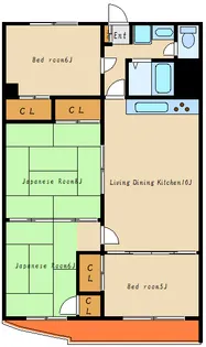 岸本マンション【5階】の間取り