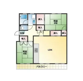 フィールド健軍【1階】の間取り