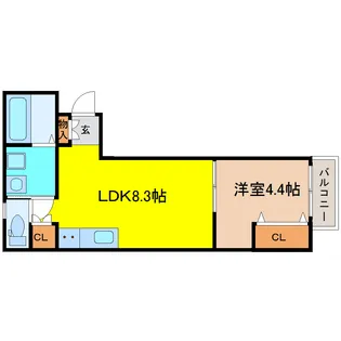 ラフィーノ泉中央【1階】の間取り