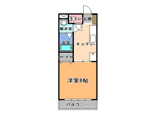 アップリバーハイツ2【1階】の間取り