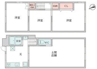 大阪府守口市長池町【一戸建】の間取り