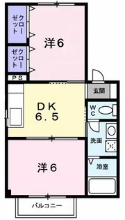 カーネス・リリィB【1階】の間取り