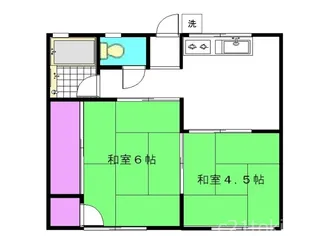 北斗ハイム【2階】の間取り