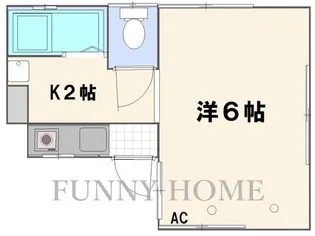 アシストハイツ八幡山【1階】の間取り