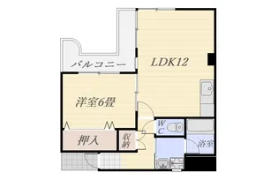アーバンシャトー加治屋【6階】の間取り