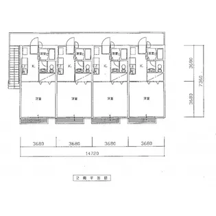 ヂュウファンズ戸頭 C棟【2階】の間取り