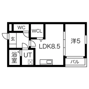 Leciel桜本町【3階】の間取り
