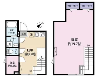 1LDKの間取り画像