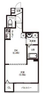 東京都江東区千田【マンション】の間取り