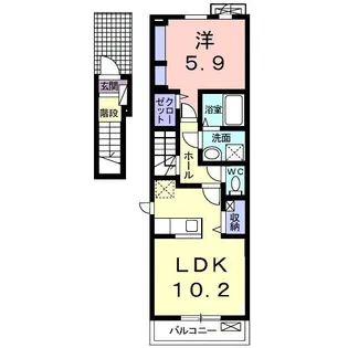 ユーマックスV【2階】の間取り