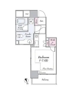 ファミール芝公園グランスイート ラ・ヴィル【3階】の間取り