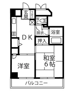 ティンバー小林【5階】の間取り