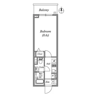 東京都大田区東蒲田2【マンション】の間取り