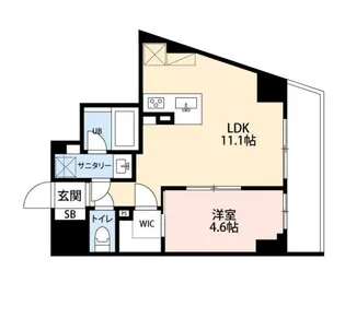 ミルーナヒルズD駒込【5階】の間取り