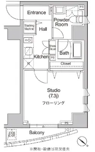 カーサスプレンディッド赤坂7丁目【7階】の間取り