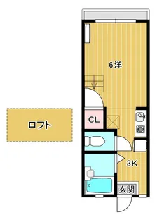 ハイツ山の田【2階】の間取り