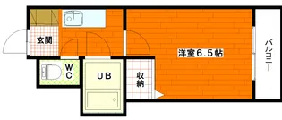 エステート20天満【5階】の間取り
