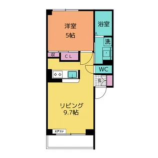 Mauve Lumiere (モーヴルミエール)【2階】の間取り