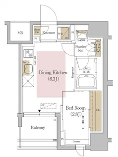 東京都文京区本郷2【マンション】の間取り