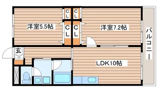 第5ジーオンビル【2階】の間取り