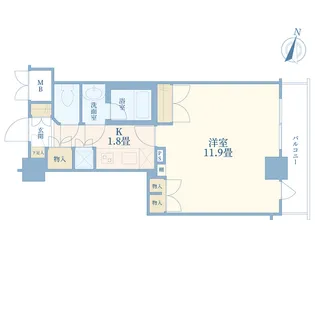 クオリア小石川【7階】の間取り