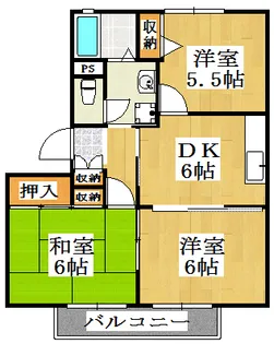 エクセレント西明石A棟【2階】の間取り