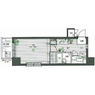 グランド・ガーラ渋谷【2階】の間取り