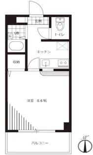 フローリストガーデン【3階】の間取り