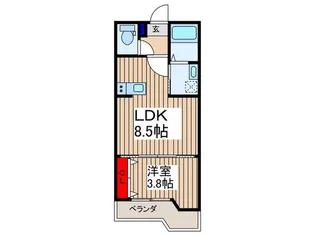 仮)新河岸共同住宅【1階】の間取り