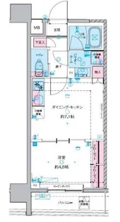 GENOVIA 東神田 green veil【5階】の間取り