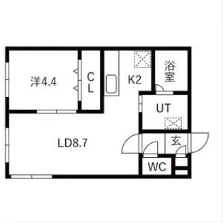 グランデール南郷【3階】の間取り
