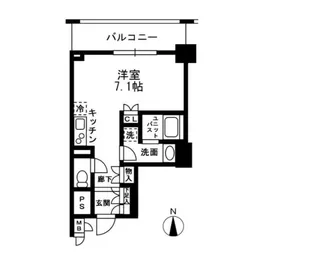 レジディア中落合A棟【2階】の間取り